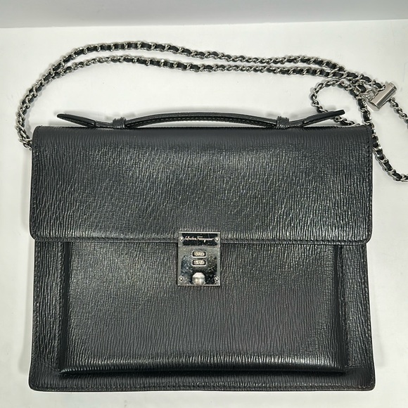 Salvatore Ferragamo Handbags - Authenticated Vintage Salvatore Ferragamo Satchel - Black